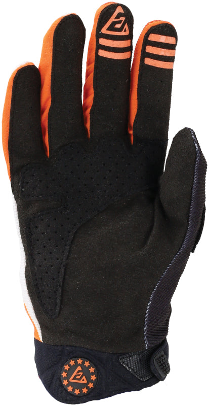 Answer 25 Peak Flo Gloves Black/Hyper Orange/White - XS Gloves Answer