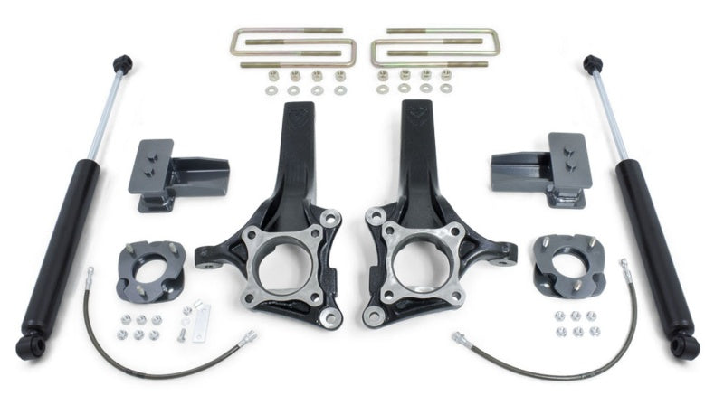 MaxTrac 15-18 Ford F-150 2WD 7in/4in MaxPro Spindle Lift Kit w/MaxTrac Shocks Steering Knuckles & Spindles Maxtrac
