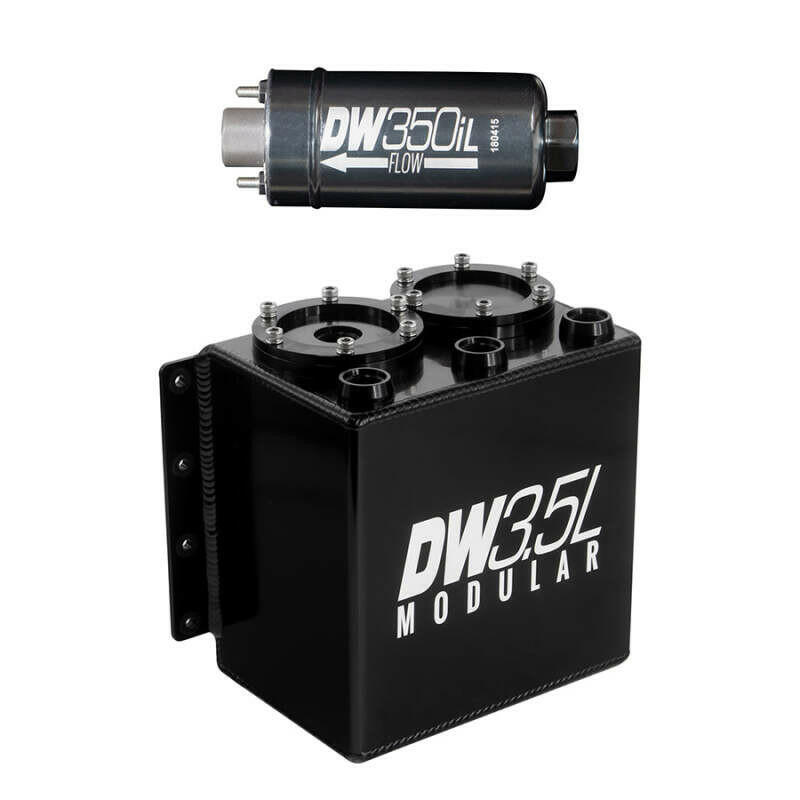 DeatschWerks 3.5L Modular Surge Tank (Incl. 1 DW350iL In-Line Fuel Pump) Surge Tanks DeatschWerks