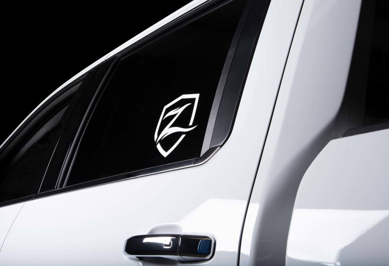 Zone Offroad Shield Decal - 7in White Shirts Zone Offroad