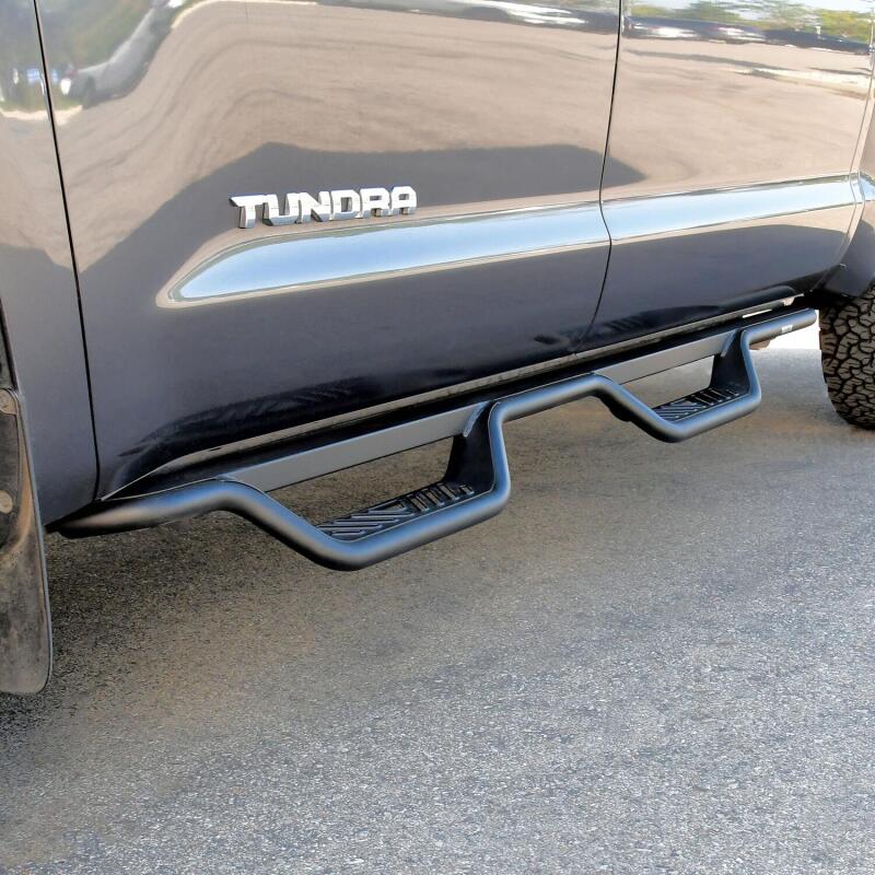 Westin 07-21 Toyota Tundra CrewMax Outlaw Drop Nerf Step Bars - Black Nerf Bars Westin