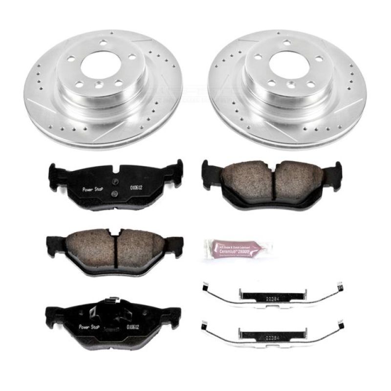 Power Stop 11-13 BMW 328i Rear Z23 Evolution Sport Brake Kit Brake Kits - Performance D&S PowerStop