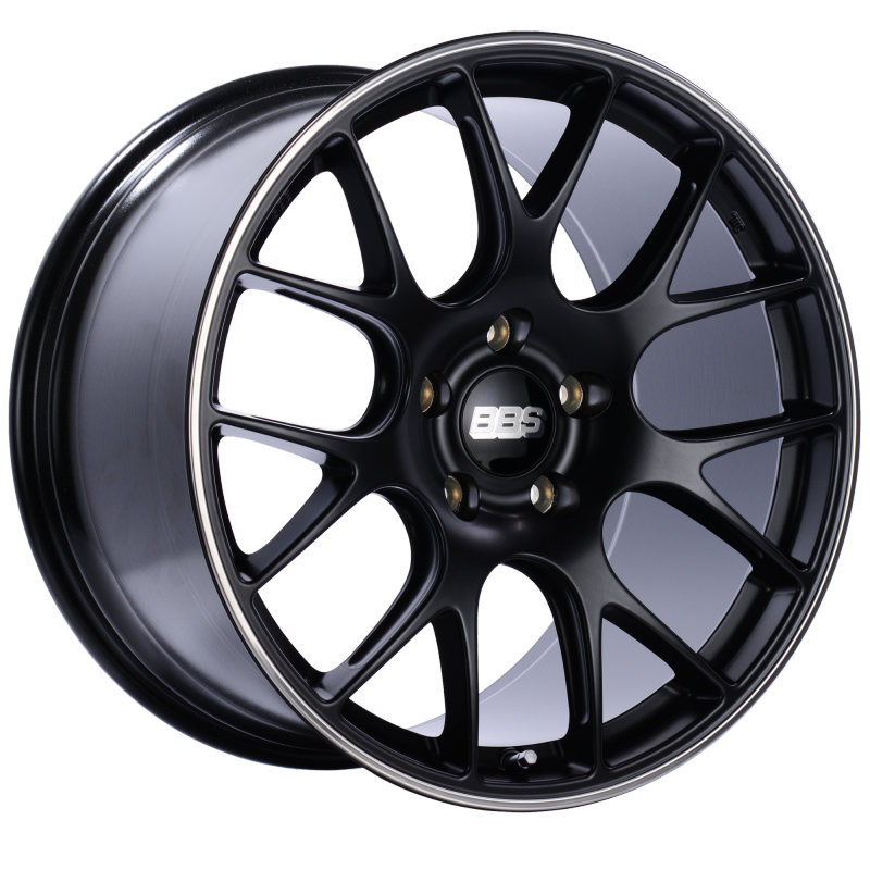 BBS CH-R 20x11.5 5x130 ET47 CB71.6 Satin Black Polished Rim Protector Wheel Wheels - Cast BBS