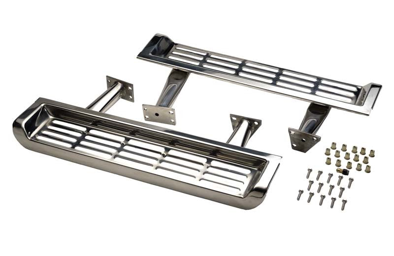 Kentrol 2000 Jeep Wrangler TJ Side Steps Pair 97 - - Polished Silver Steps Kentrol