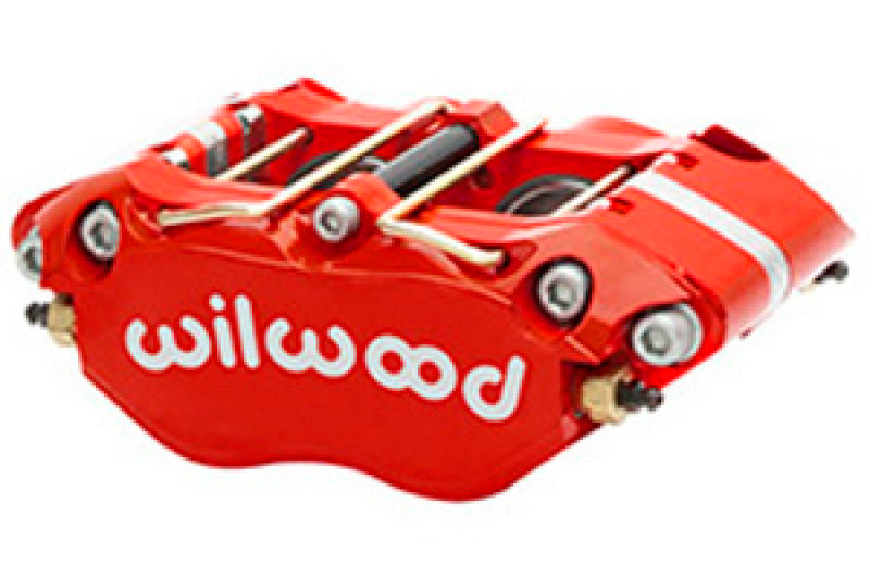Wilwood Caliper-Dynapro Radial (Thin Pad) 1.75in Pistons .81in Disc - Red Brake Calipers - Perf Wilwood
