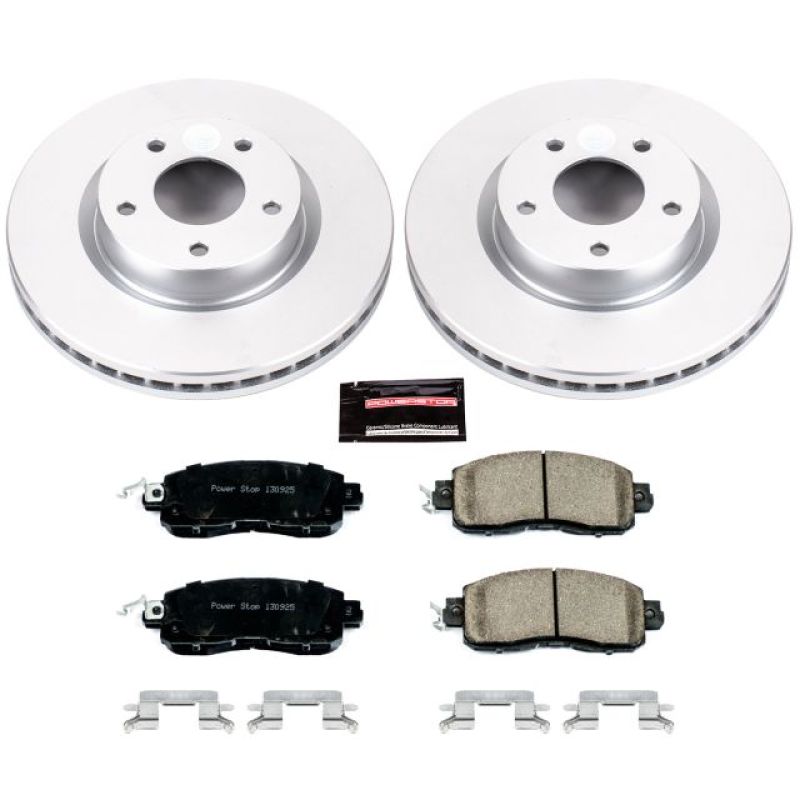 Power Stop 13-18 Nissan Altima Front Z17 Evolution Geomet Coated Brake Kit Brake Kits - Performance Blank PowerStop