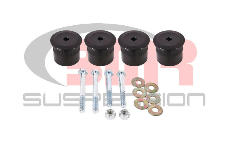 BMR 15-17 S550 Mustang Differential Bushing Kit (Aluminum) - Black Differential Bushings BMR Suspension