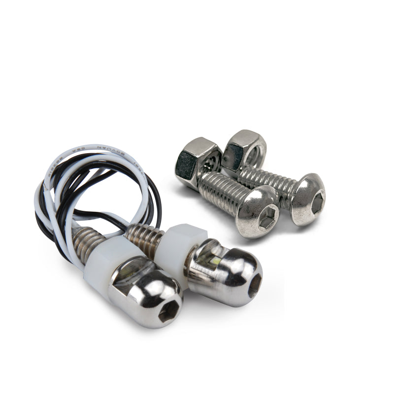 DEI LED LiteN Boltz LED LiteN Boltz License Plate Lighting Kit - Dome Head - 4pc - Polished Bulbs DEI