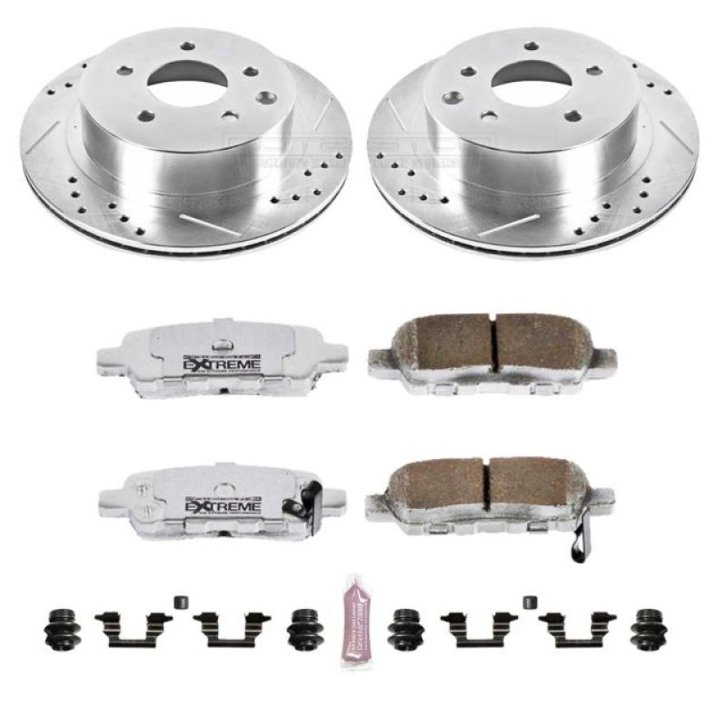 Power Stop 03-05 Infiniti G35 Rear Z26 Street Warrior Brake Kit Brake Kits - Performance D&S PowerStop