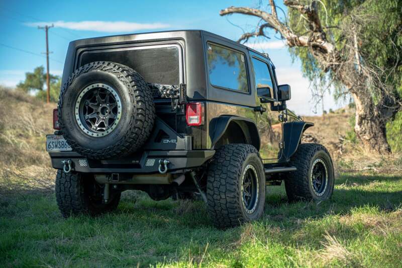 DV8 Offroad 07-18 Jeep Warngler JK Full-Width Rear Bumper Bumpers - Steel DV8 Offroad