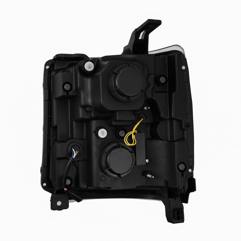 AlphaRex 16-18 Chevy 1500HD LUXX LED Proj Headlights BK w/Seq Actvn Light / SeqSig (Req PN 810023) Headlights AlphaRex