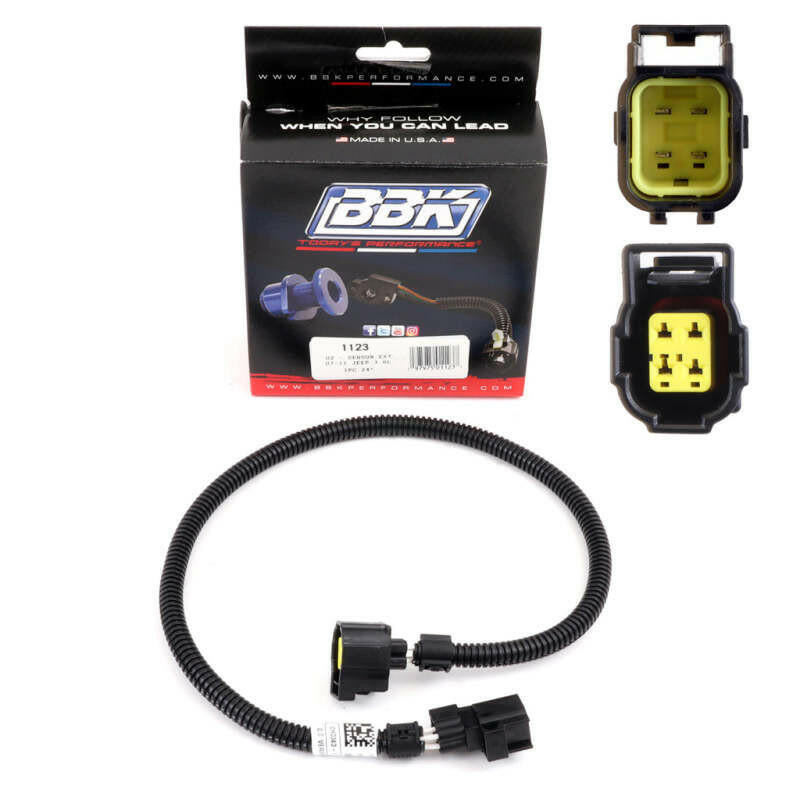 BBK 07-11 Jeep Wrangler 3.8L O2 Sensor Wire Harness Extension (1pc) 24 for BBK Long Tubes 4050/40500 Gauge Components BBK