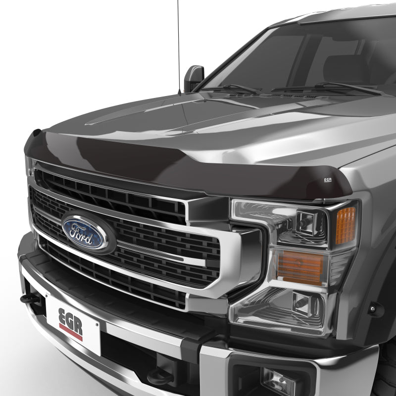 EGR 17+ Ford F-250/F-350 Superguard Hood Shield - Smoke Finish Hood Deflectors EGR
