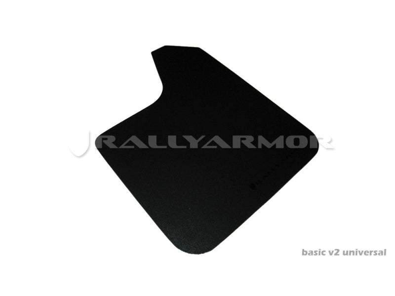 Rally Armor Universal Basic Mud Flap w/ Black Logo - Pair Mud Flaps Rally Armor