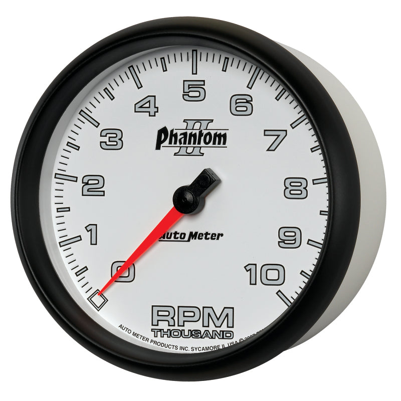 Autometer Phantom II 5in Electrical 10K RPM In-Dash Tachometer Gauges AutoMeter