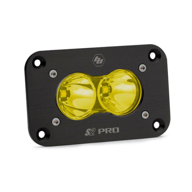 Baja Designs S2 Pro Flush Mount Spot Pattern LED Work Light - Amber Light Bars & Cubes Baja Designs