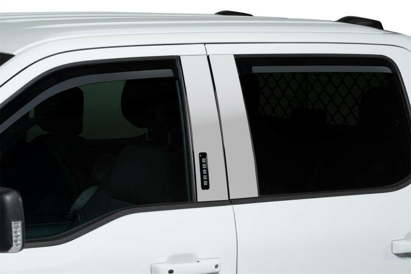 Putco 2021 Ford F-150 - Super Crew / Super Cab / Reg Cab Element Chrome Window Visors (Front Only) Wind Deflectors Putco