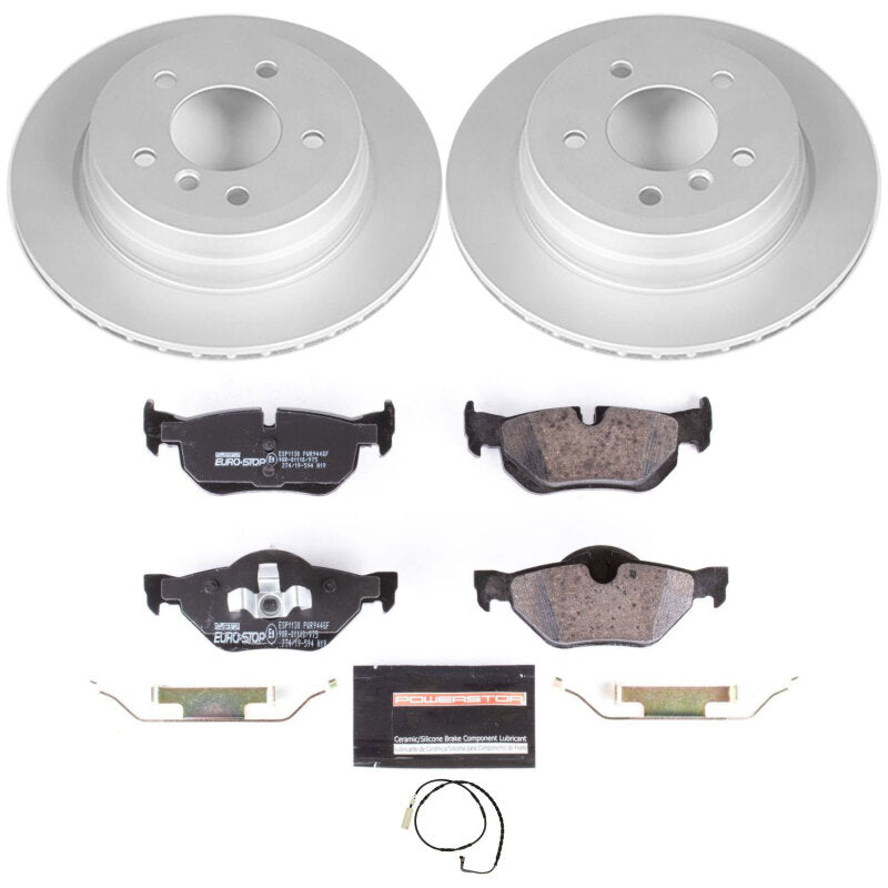 Power Stop 07-10 BMW 328i Rear Euro-Stop Brake Kit Brake Kits - OE PowerStop