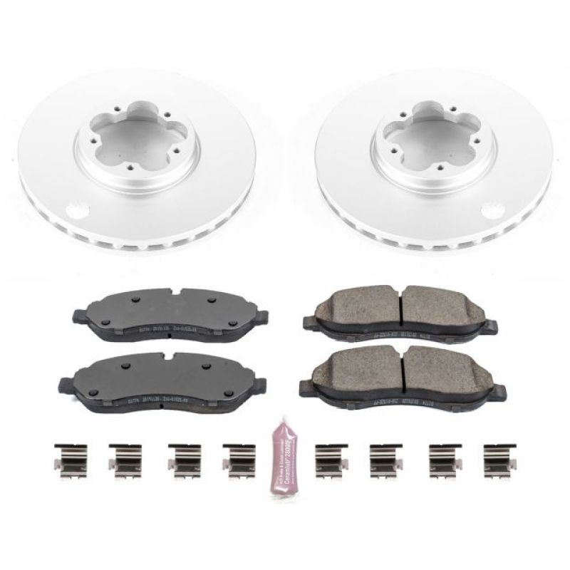 Power Stop 15-19 Ford Transit-150 Front Z17 Evolution Geomet Coated Brake Kit Brake Kits - Performance Blank PowerStop