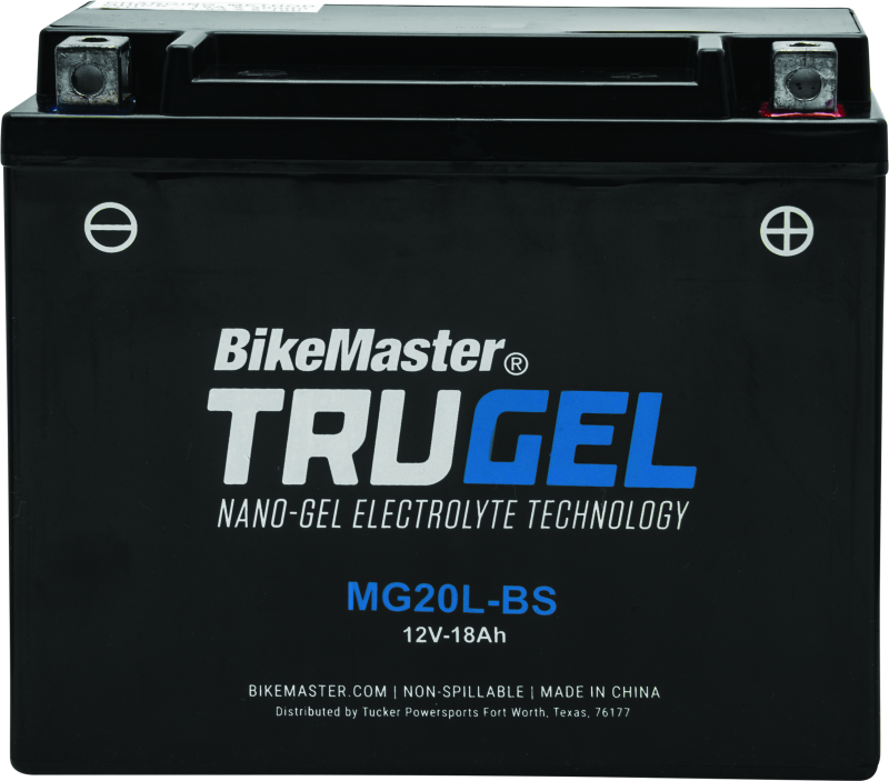 BikeMaster TruGel Battery - MG20L-BS Batteries BikeMaster