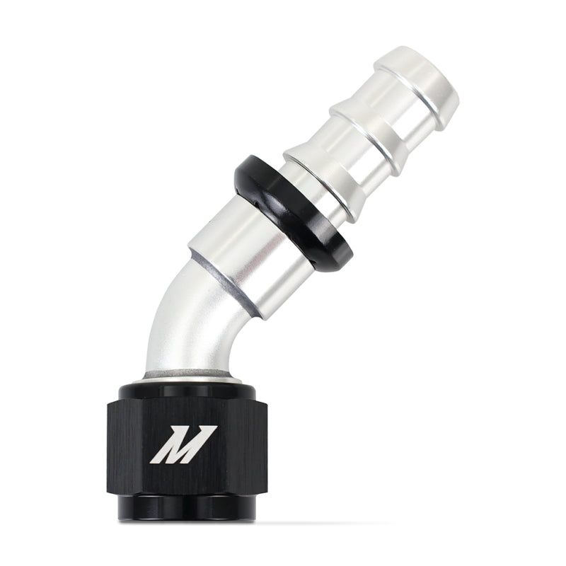 Mishimoto 45-Degree Push Lock Fitting -10AN Fittings Mishimoto