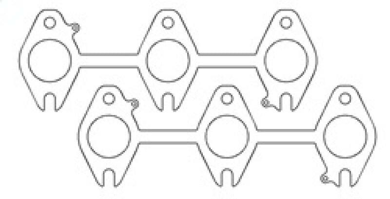 Cometic Dodge Cummins 5.9L 24V/24VCR .040in MLS (2) 3 Port Exhaust Gasket Exhaust Gaskets Cometic Gasket