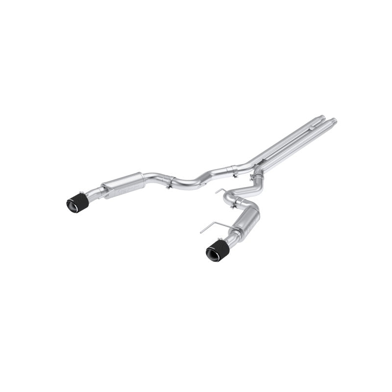 MBRP 2024 Ford Mustang GT S650, 5.0L Cat-Back Dual Split Rear with Carbon Fiber Tips, Race Version Axle Back MBRP