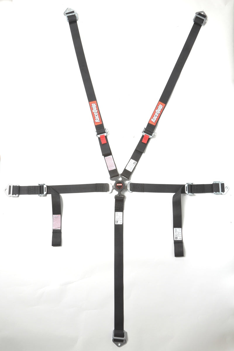 RaceQuip Black JR. CAMLOCK 5pt Seat Belt Seat Belts & Harnesses Racequip