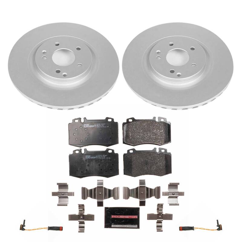 Power Stop 2004 Mercedes-Benz C230 Front Euro-Stop Brake Kit Brake Kits - OE PowerStop