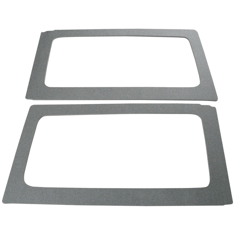 DEI 11-18 Jeep Wrangler JK 2-Door Boom Mat Rear Side Window Trim - 2 Piece - Gray Hard Top Accessories DEI
