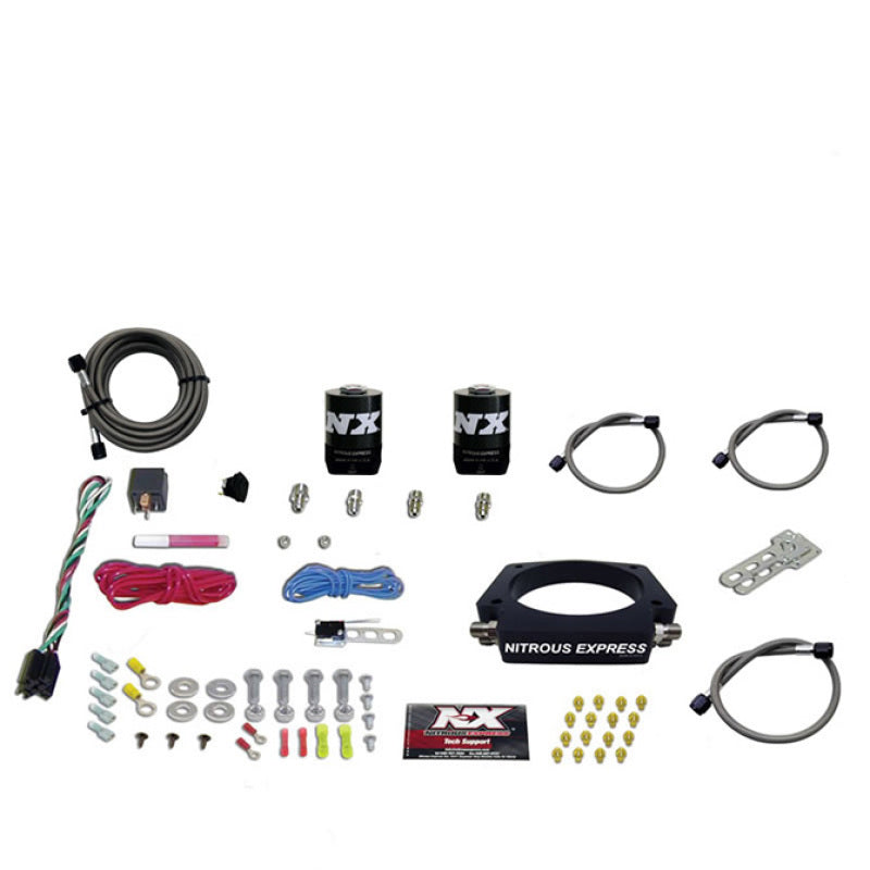 Nitrous Express GM LS 90mm Nitrous Plate Kit (50-400HP) w/o Bottle Nitrous Systems Nitrous Express