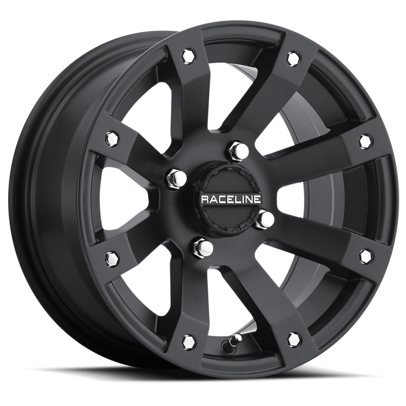 Raceline A79 Scorpion 12x7in / 4x110 BP / -47mm Offset / 83.8mm Bore - Satin Black Wheel Wheels - Cast Raceline