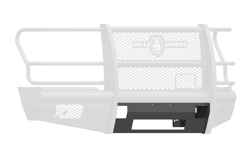 Road Armor 17-20 Ford F-250 Vaquero Front Non-Winch Plate Non-Winch Plate - Tex Blk Bumpers - Steel Road Armor