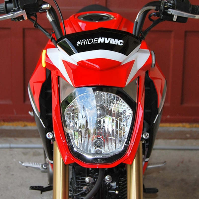 New Rage Cycles 16+ Kawasaki Z125 Front Turn Signals w/Load EQ Lights Corner New Rage Cycles