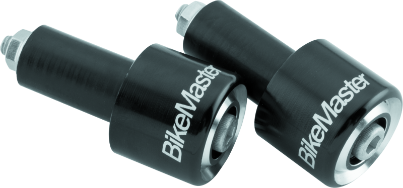BikeMaster Anodized Aluminum Barend Pair - Black Handlebars BikeMaster