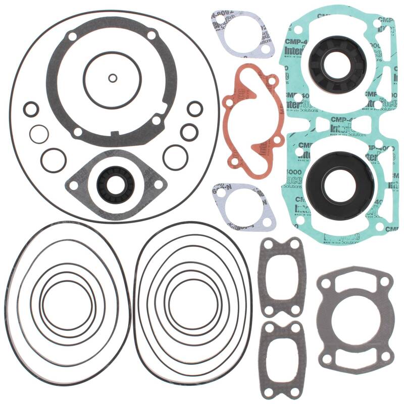 Vertex Gaskets 90-91 Sea-Doo 580 Yellow Eng GT Complete Gasket Kit w/ Oil Seals Engine Hardware Vertex Pistons
