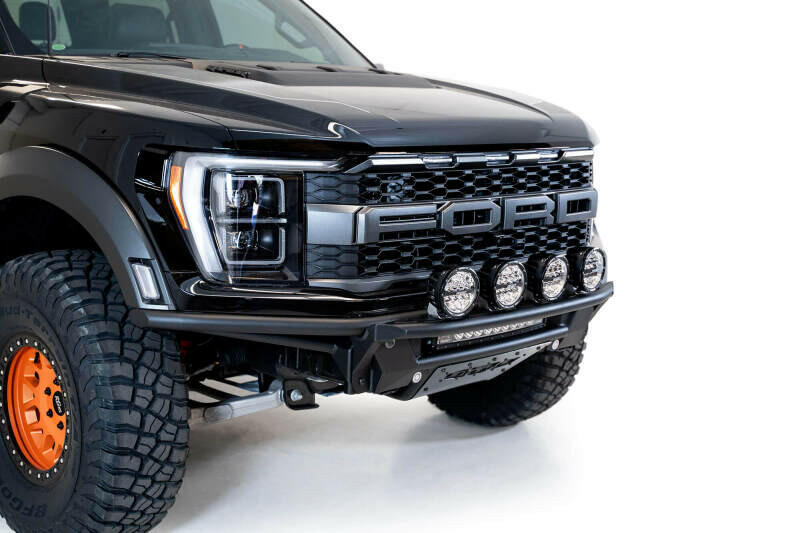 Addictive Desert Designs 21-22 Ford Raptor PRO Bolt-On Add-On Light Hoop (Req F218102070103) Bumpers - Steel Addictive Desert Designs
