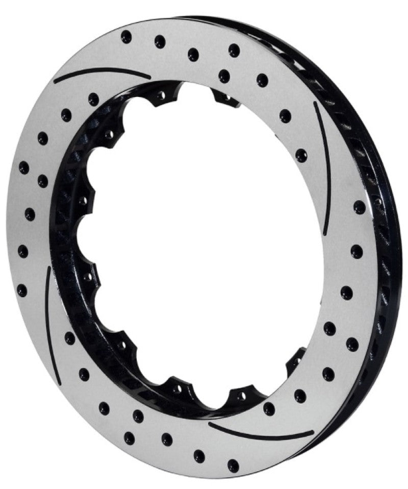 Wilwood Rotor-SRP48 SPC-37-RH-BLK-Drill 13.06 x 1.25 - 12 on 8.75in Brake Rotors - 2 Piece Wilwood