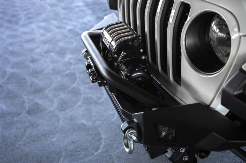 DV8 Offroad 18-23 Jeep Wrangler JL / 20-23 Jeep Gladiator JT FS-7 Mid-Width Winch Front Bumper Bumpers - Steel DV8 Offroad