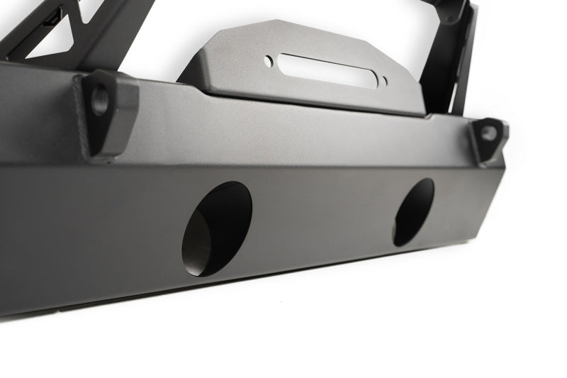 DV8 Offroad 07-23 Jeep Wrangler/Gladiator JT/JK/JL FS-25 Stubby Front Bumper w/Plated Bull Bar Bumpers - Steel DV8 Offroad