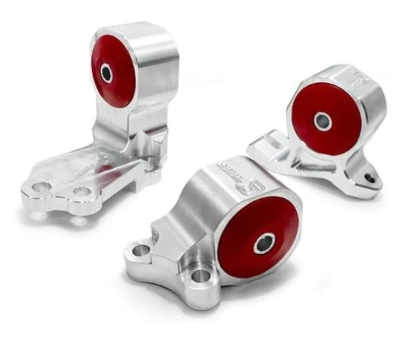 Innovative 88-91 Civic B-Series Silver Aluminum Mounts Solid Bushings (Cable to Hydro Conversion) Engine Mounts Innovative Mounts
