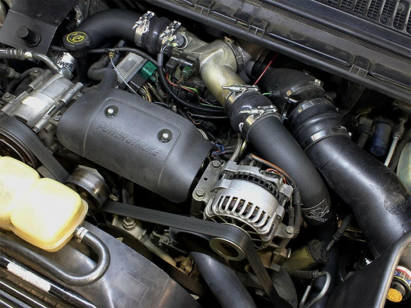 aFe Bladerunner Intercoolers I/C Tube 3in Hot/Cold Ford F-250/F-350 99-03 V8-7.3L - Black Intercoolers aFe