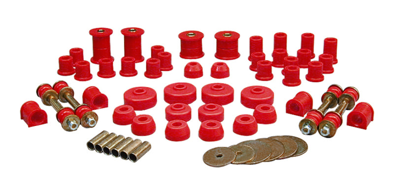 Prothane 79-85 Toyota Truck 4wd Total Kit - Red Bushings - Full Vehicle Kits Prothane