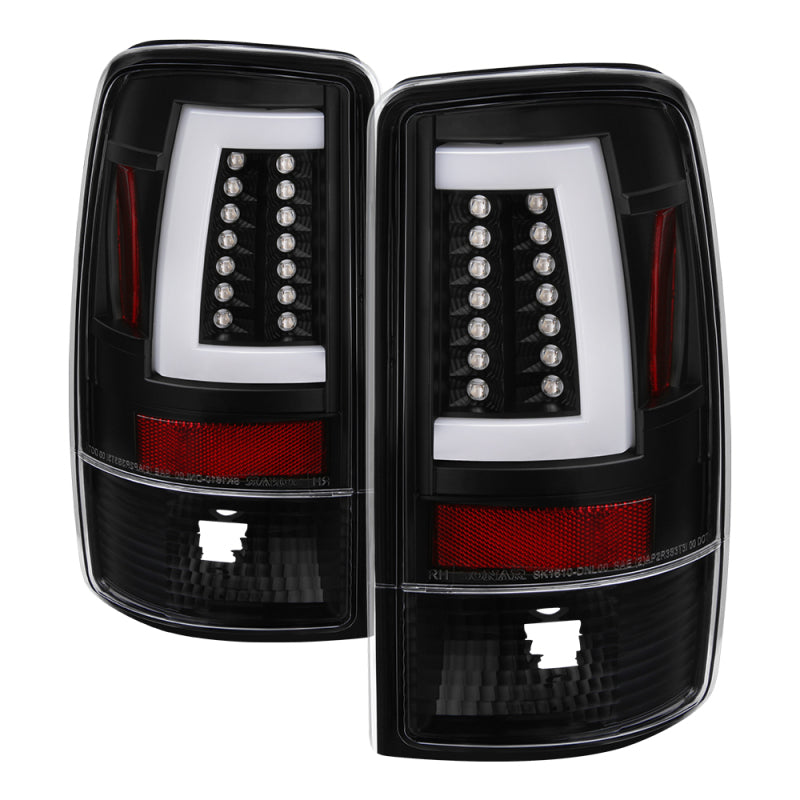 Spyder 00-06 GMC Yukon/Yukon XL V2 Light Bar LED Tail Lights - Black (ALT-YD-CD00V2-LBLED-BK) Tail Lights SPYDER