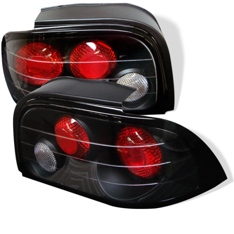 Spyder Ford Mustang 94-95 Euro Style Tail Lights Black ALT-YD-FM94-BK Tail Lights SPYDER
