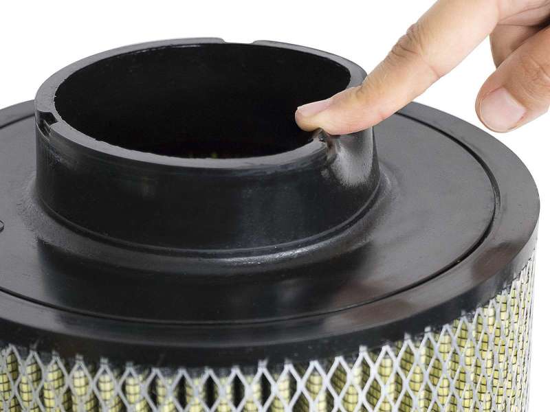 aFe Magnum FLOW Universal Air Filter w/ Pro Guard 7 Media 4in F x 8-1/2in B x 8-1/2in T x 11in H Air Filters - Universal Fit aFe