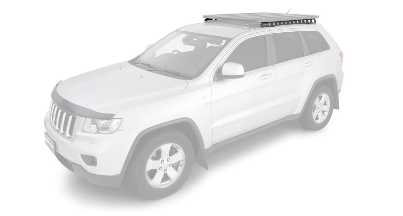 Rhino-Rack 11-21 Jeep Grand Cherokee WK2 4DR (w/ Metal Roof Rails) Backbone Mounting System - Black Roof Rack Rhino-Rack