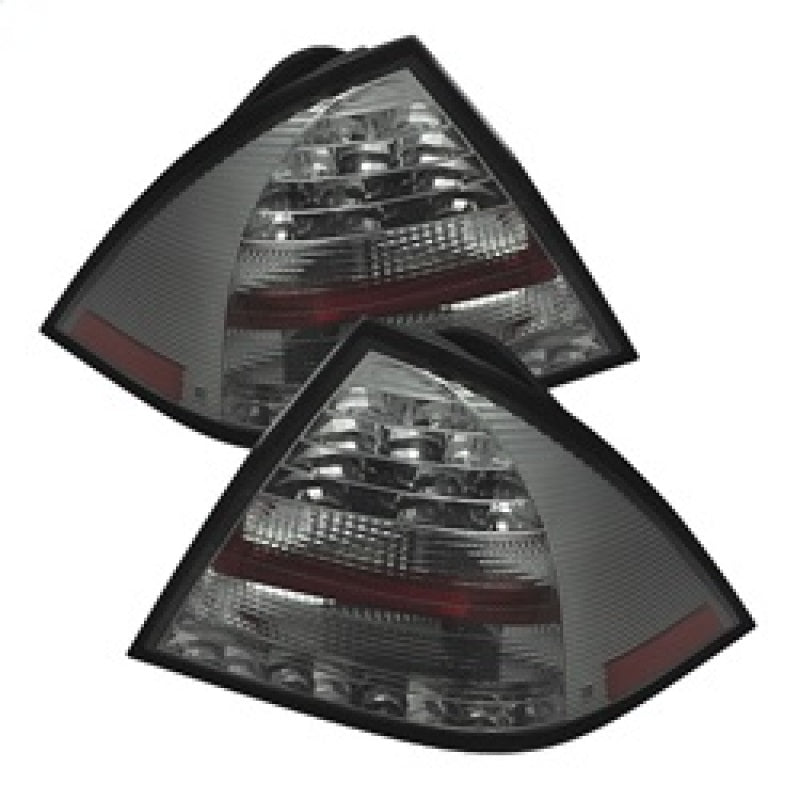Spyder Mercedes Benz W203 C-Class 05-07 4DR Sedan LED Tail Lights Smoke ALT-YD-MBZC05-LED-SM Tail Lights SPYDER