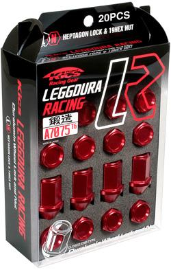 Project Kics 12X1.25 Black Leggdura Racing Lug Nuts (Laser Logo) - 20 PCS Lug Nuts Project Kics