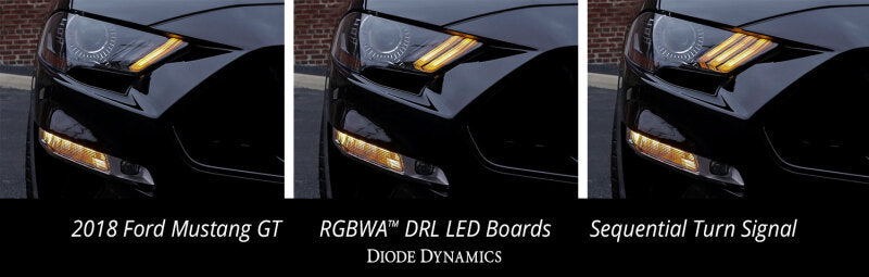 Diode Dynamics 18-23 Ford Mustang RGBW DRL LED Boards Light Accessories and Wiring Diode Dynamics